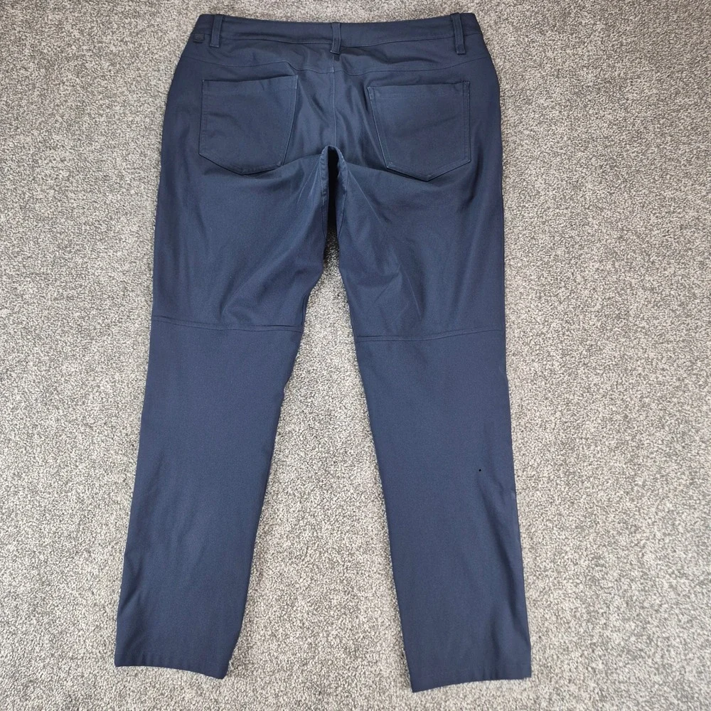 Lululemon ABC Slim-Fit 5 Pocket‎ Pant Mens 34 Navy Blue Technical Trousers